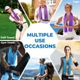 thumbnail image 6 of 8 Pack Cooling Towels for Neck and Face Super Absorbent Ice Towel Quick Dry Breathable Chilly Towel for Hot Weather Sportrs, 40"x 12", 6 of 6