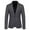 Dark Gray, variant on QENGING Men's Suit Jacket Single Breasted Plian Suit Fashion Suit Business Casual Suit Wool Suit Coat for Home Party Outdoor