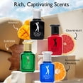 thumbnail image 2 of NovoGlow Solo Juego de mini fragancias para hombre de 4 piezas EDP - Solo rojo, azul, negro y verde - Combinación de aromas amaderados, cítricos y especiados - Adecuado para todo tipo de piel - Sin pa, 2 of 5