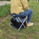 thumbnail image 4 of Pesca Aparejos Mochila Bolsa Camping Taburete plegable Asiento Silla para hombres Gris negro Cola Taburete de pesca, 4 of 8