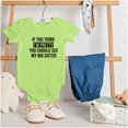 thumbnail image 3 of Pretty See Big Sister Siblings Bodysuit Jumper Girls Infant Baby Brisco Brands 18M, 3 of 6