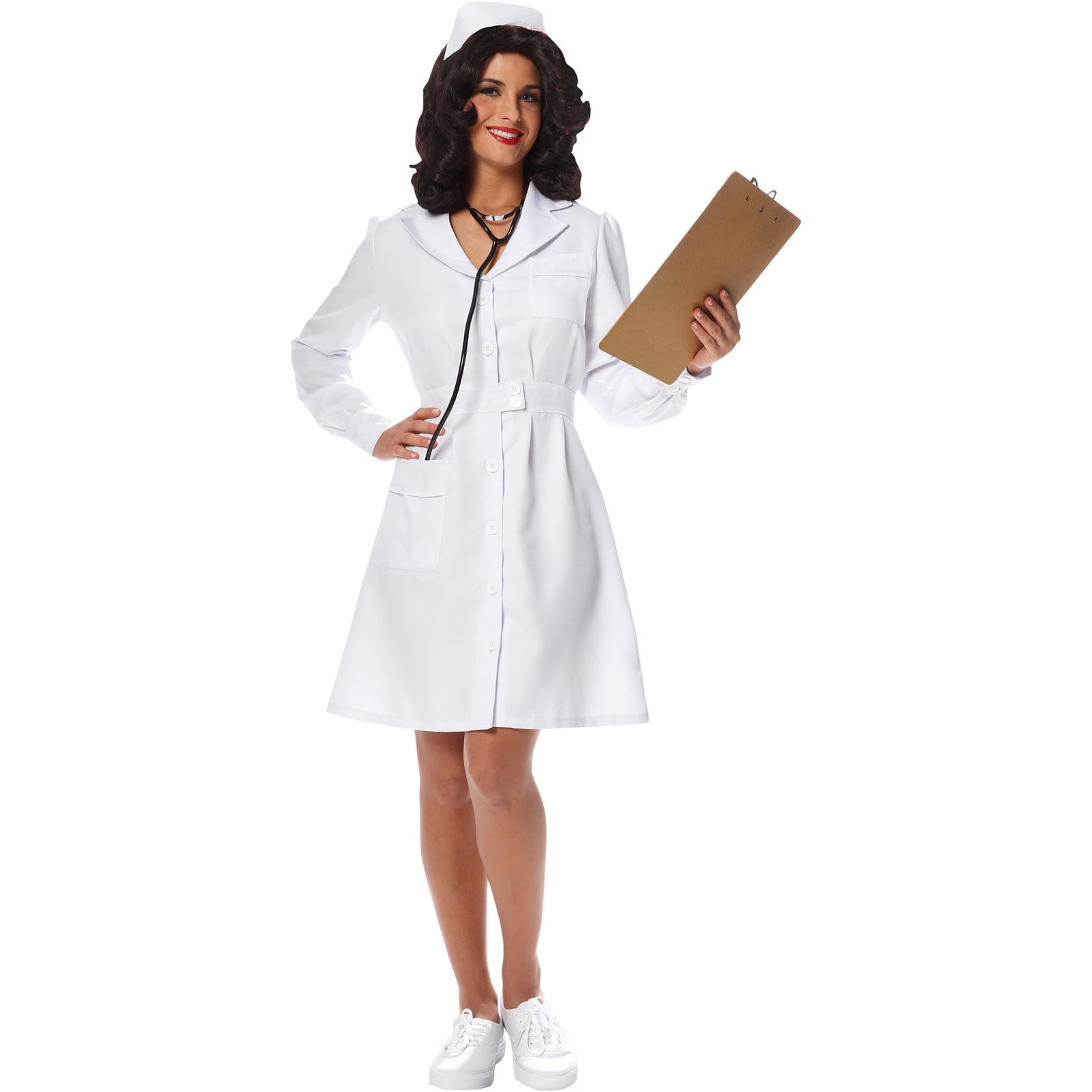 Medical Scrub HALLOWEEN DRESS UP COSTUME Uniform Nurse VET Doctor BATS PUMP...