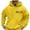 Yellow, variant on Mens Hoodies Hooded Sweatshirt Pullover With Front Pocket Casual