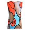 thumbnail image 4 of Enwejyy Women Smmuer Contrast Color Sleeveless Basic Vest Tops T-shirts, 4 of 4