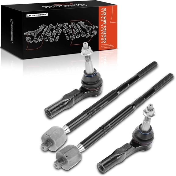 A-Premium 4Pcs Front Inner and Outer Tie Rod End Kit Compatible with Cadillac SRX 2010-2016