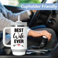 thumbnail image 5 of Best Wife Ever Gifts Tumbler 40oz-Gifts for Wife from Husband-Birthday Christmas Gifts for her-Wife Tumbler Cup with Handle-Wife Gift-Women Gift, 5 of 6
