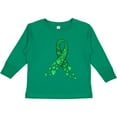thumbnail image 3 of Inktastic Cerebral Palsy Awareness- Green Ribbon Made of Hearts Boys or Girls Long Sleeve Toddler T-Shirt, 3 of 5