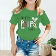 thumbnail image 2 of shoper T-Shirts for Girls 10-12 Crew Neck Graphic Print Short Sleeve T-Shirts Soft Back To School Shirt Girls' Tops, Tees & Blouses Green 130, 2 of 4