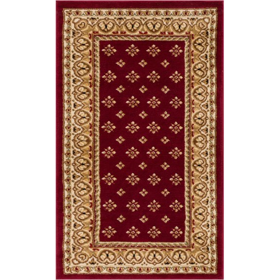Noble Palace French European Formal Traditional Area Rug 5x7 ( 5'3" x 7'3" ) Easy to Clean Stain Fade Resistant Shed Free Modern Contemporary Floral Transitional Soft Living Dining Room Rug