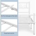 thumbnail image 6 of XPOPR White Classic Metal Platform Bed Frame with Headboard and Footboard Mattress Foundation/Metal Slat Support/Easy Assembly,Twin Size, 6 of 10