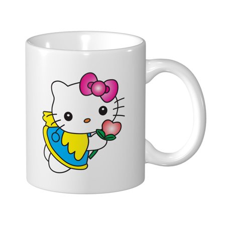 

Hello Kitty 11oz Large Capacity Mug White Ceramic Coffee Cup Mug