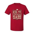 thumbnail image 2 of Wild Bobby, Kiss My Country Sass, Pop Culture, Men Graphic Tee, Red, Large, 2 of 4