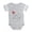 Heather Gray, variant on CafePress - Ladybug Liz - Cute Infant Baby Football Bodysuit