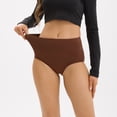 thumbnail image 3 of INNERSY Women's Cotton High Waisted Briefs 5-Pack Postpartum Full Coverage Underwear(XL,Light Brown), 3 of 9