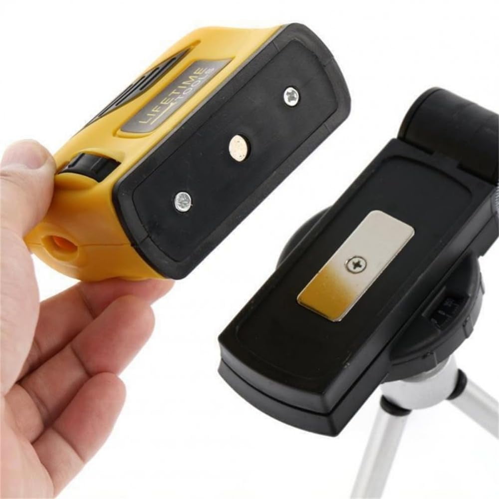 Infrared Level with Tripod 360 Degree Rotatable Self Leveling Point Line Cross Infrared Instrument Yellow