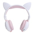 thumbnail image 1 of Cat Ear Headphone, Foldable And Comfortable Sports Headphone Convenient Long Standby Time With Audio Cable For Most People For Mobile Phones And Tablets Light Purple,Dark Blue,,, 1 of 8