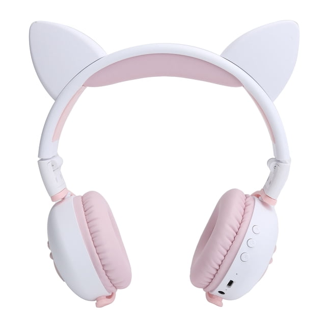 Cat Ear Headphone, Foldable And Comfortable Sports Headphone Convenient Long Standby Time With Audio Cable For Most People For Mobile Phones And Tablets Light Purple,Dark Blue,,