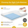 thumbnail image 5 of DynastyMattress 4" CoolBreeze Memory Foam Sleeper for Covertible Sofa, 5 of 10