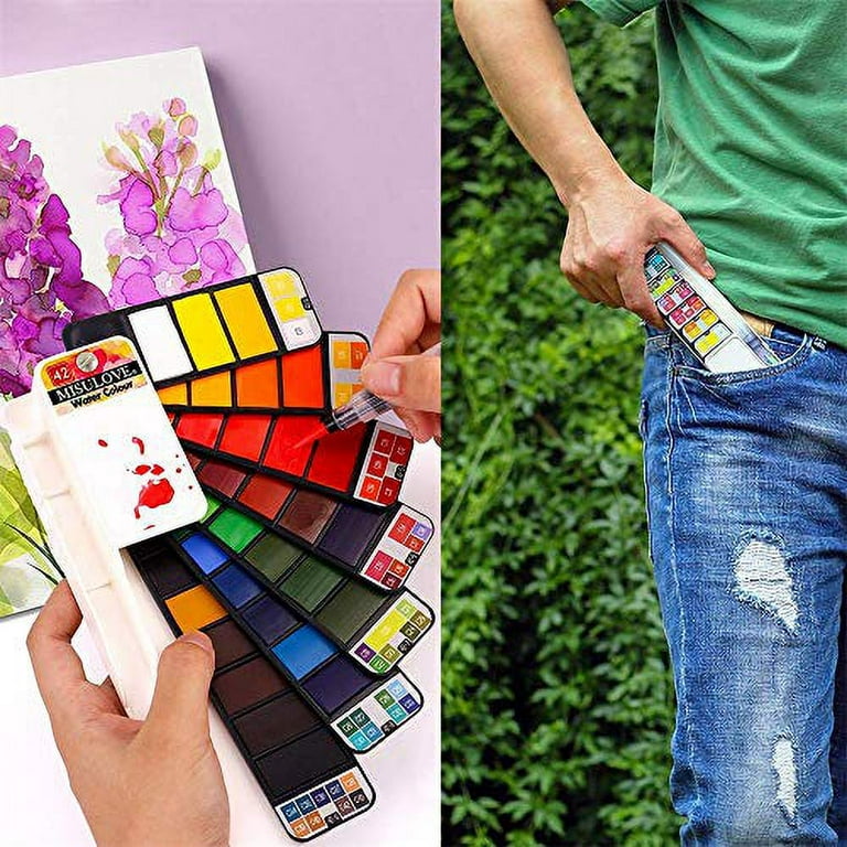 Watercolor Travel Art Kit: Fits in Your Pocket.