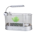 thumbnail image 4 of Fish Tank Aquarium LED Lighting Mini Decoration Fish Bowl for Small Fish Office White, 4 of 7