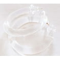 thumbnail image 2 of Lucite Clear Hoop Earrings Thick Hoops 1.5 inch, 2 of 2