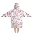 thumbnail image 2 of Pioneer Flower Floral Print Pattern Blanket Hoodies for Kids 6-13YR Oversize Wearable Blanket Hoodies for Boys Girls Teens, 2 of 7