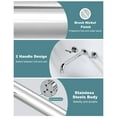 thumbnail image 5 of Wowow Wall Mount Tub Filler Faucets,High Flow Wall Mounted Bathtub Faucet with Two Handles and 12" Long Spout, Polished Chrome, 5 of 8