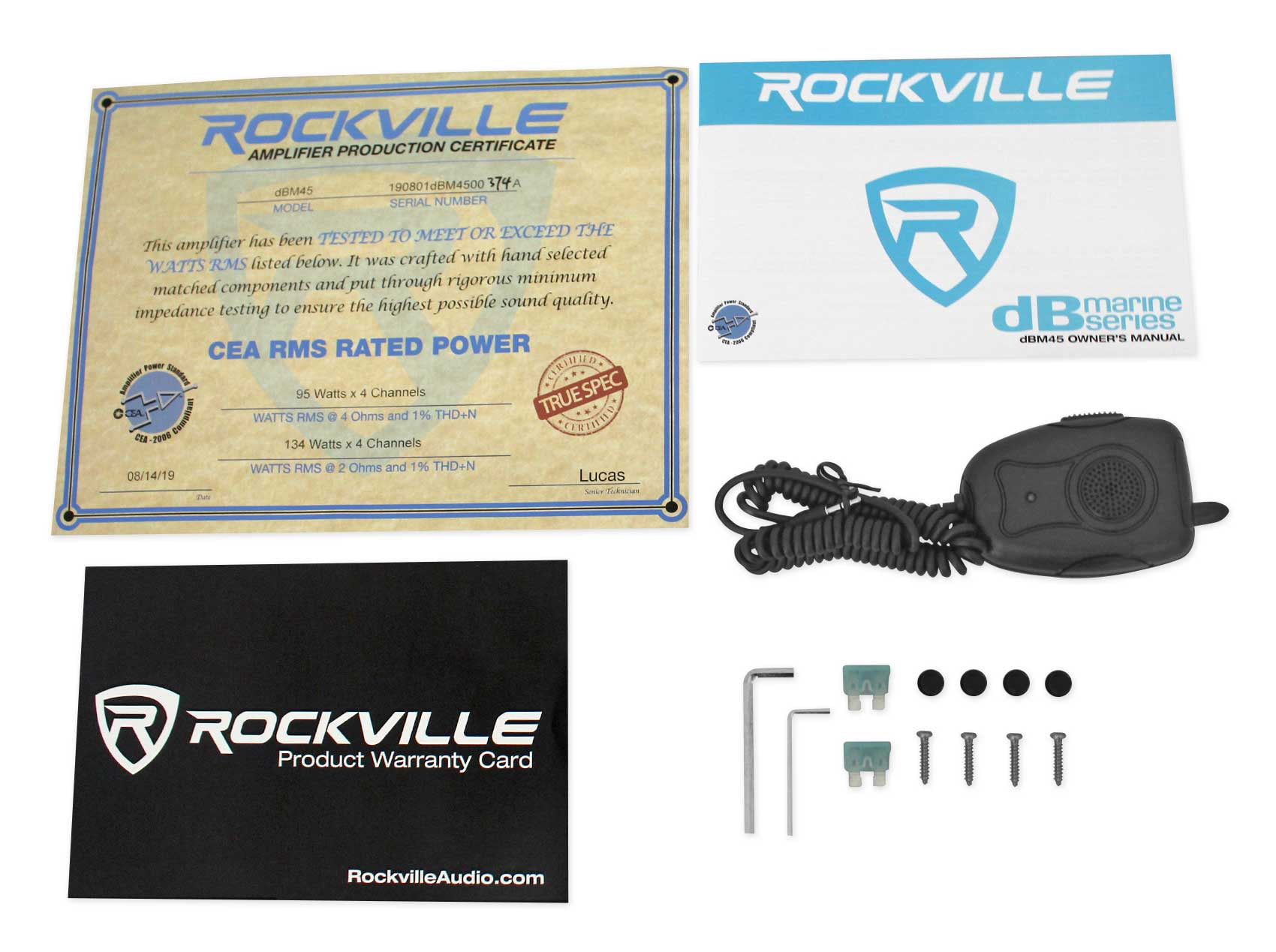 Rockville DBM45 4-Channel 2000w Rated 