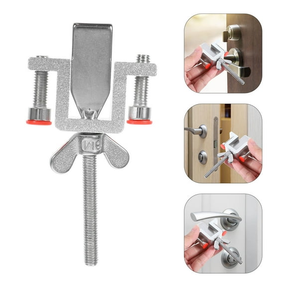 FOMIYES WORGEOUS Portable Door Lock for Home Outdoor Security Travel Hotel Room Lock