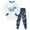 White, variant on NLOMOCT Pyjamas for Boys Cute Baby Girl Clothes Graphic Tees Cotton Long Sleeve Tops and Pants 2 Piece Set Boys' Sleepwear,Navy,5-6 Years