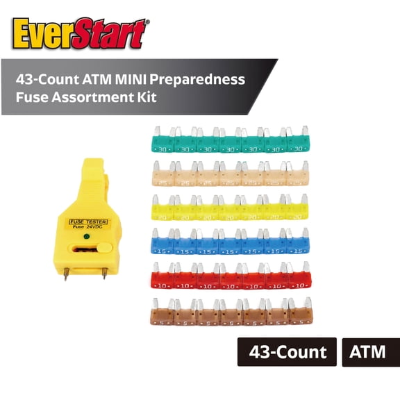 EverStart 43 Piece ATM Mini Fuse Kit