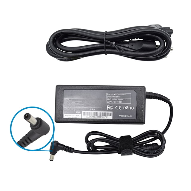 Cargador Compatible con Laptop Virtual Zone Toshiba 19V a 2.37A Punta 5.5mm * 2.5mm