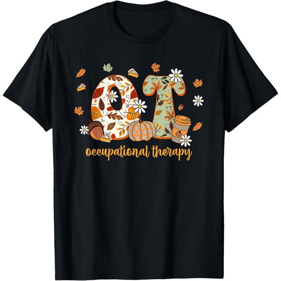 Premium model-Unisex-100% cotton-Occupational Therapy Fall OT OTA Autumn Thanksgiving T-Shirt