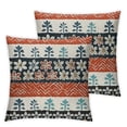thumbnail image 2 of JRXY Outdoor Waterproof Throw Pillow Covers Boho Stripe Tribal Vingtage Lumbar Pillowcases Bohemian Style Pattern Decorative Pillows Cushion Case Patio Pillows for Couch Bed Garden 2pcs White, 2 of 6