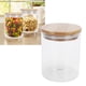 thumbnail image 5 of Jar de Botes, Frasco de Enlatado de Vidrio Duradero 450 ml de receptor de Almacenamiento de Vidrio con tapa de madera para té para especias parafé para cafés, 5 of 7
