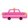 thumbnail image 2 of Ngheia Cartoon Police Car Stationery Pencil Case - Pink, Silicone Material, Large Capacity, 2 of 7