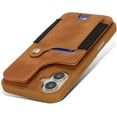 thumbnail image 5 of for iPhone 16 Case Wallet with Card Holder RFID Blocking for Women Men,Skin Feeling PU Leather Flip Shockproof Phone Case Fit for iPhone 16 6.1",Brown, 5 of 16