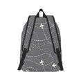 thumbnail image 7 of Easygd Airplane Routes Around The World Canvas Backpack: Stylish, Lightweight, and Versatile with Large Capacity and Adjustable Straps –, 7 of 7