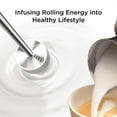 thumbnail image 4 of Kitchen Mama Electric Milk Frother Handheld - Mini Drink Mixer & Cold Foam Maker, Frother Wand for Coffee, Cappuccino, Lattes, Protein Powder Drinks, Matcha, Battery Operated by Silkwhisk (Red), 4 of 6