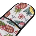 thumbnail image 2 of Dailycode Double Sided Oven Mitt with Loop Heat Resistant Kitchen Long Potholders 7" x 35" Pineapple Banana Drink Flower, 2 of 6