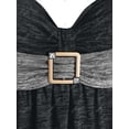 thumbnail image 3 of Talla grande Colorblock Square Ring Sweetheart T Shirt Rosegal Camisetas tallas grandes, 3 of 5