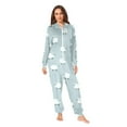 thumbnail image 2 of FORMRS Onesies Pajama for Adults Unisex Hoodie Winter Jumpsuit One Piece Sleepwear, Sizes S-2XL, Simple Sheep Pattern, 2 of 7