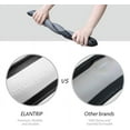 thumbnail image 5 of Sport Leather Steering Wheel Cover 14 1/2 inch to 15 inch Universal, Padded Soft Grip Breathable for Car Truck SUV Jeep, Anti Slip Odorless Black and Gray, 5 of 10