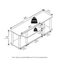 thumbnail image 2 of Pemberly Row Turn-N-Tube 3D 3-Tier Entertainment TV Stands in White, 2 of 6