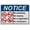 Warning Sign 1, variant on Weatherproof Horizontal ANSI MRI X Ray Microwave Sign #11 - 12×8 Inches, UV-Resistant Plastic, Indoor Outdoor Medical Safety Decor