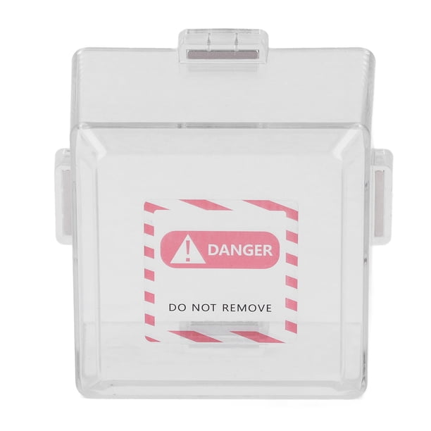 Push Push Switch Cubre Protector, Cubierta Protectora de Protección de Detención de Emergencia de Alta Resistencia PC Multifuncional Extraible para la Industria