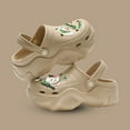 thumbnail image 2 of MIASHUI Sabots de Jardin pour Femmes Adultes Chaussures Confortables Respirantes Sandales à Plateforme, Kaki, 8, 2 of 3