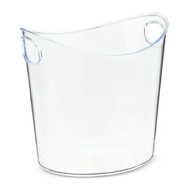 Clear Plastic Ice Bucket with Handles, by Way To Celebrate