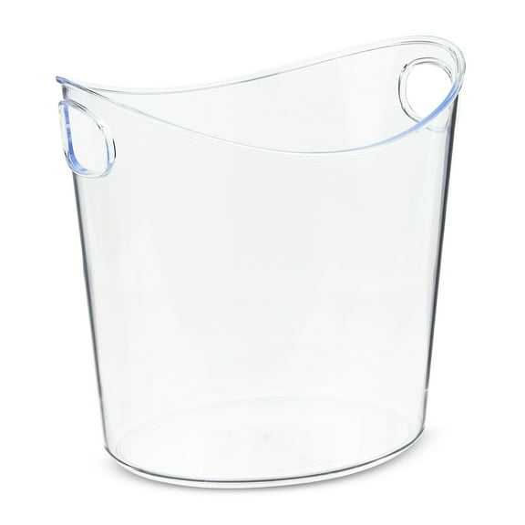 Clear Plastic Ice Bucket with Handles, by Way To Celebrate