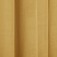 thumbnail image 4 of TWOPAGES Velvet 42"x63" Room Darkening Drapery Pinch Pleat Curtain for Bedroom, 1 Panel, Sunset Yellow, 4 of 6